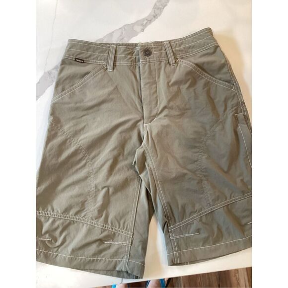 Kuhl Men’s Rambl Cargo Shorts Sz 30 Khaki 11” Inseam Hiking Climbing 11” inseam - Picture 2 of 9